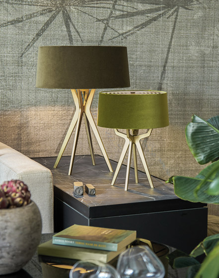No. 35 Table Lamp Velvet Collection - Cayenne - Brass | Table lights | BALADA & CO.