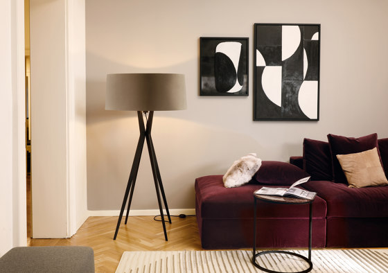 No. 43 Floor Lamp Shiny-Matt Collection - Night Grey - Multiplex | Free-standing lights | BALADA & CO.