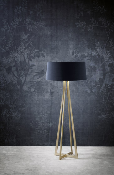 No. 47 Floor Lamp Velvet Collection - Smoke - Brass | Lámparas de pie | BALADA & CO.