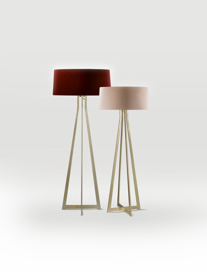 No. 47 Floor Lamp Matt Collection - Light Taupe - Brass | Luminaires sur pied | BALADA & CO.