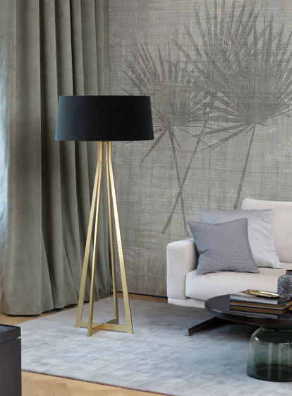 No. 47 Floor Lamp Velvet Collection - Mousse - Brass | Free-standing lights | BALADA & CO.