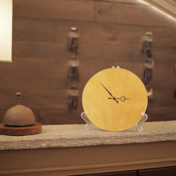 Clocks | Convex clock grey | Horloges | Antique Mirror