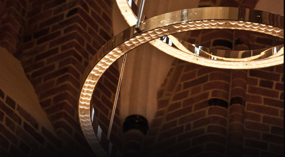 Løgumkloster church LED chandelier | Chandeliers | Okholm Lighting