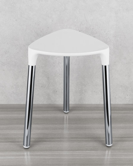 FLAT Seat. Seat: thermoplastic resin. Frame: anodized aluminium | Stools | COLOMBO DESIGN