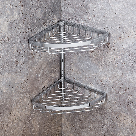 Basket for shower and bath. Available finishes: chrome, hps gold plated | Sponge baskets | COLOMBO DESIGN