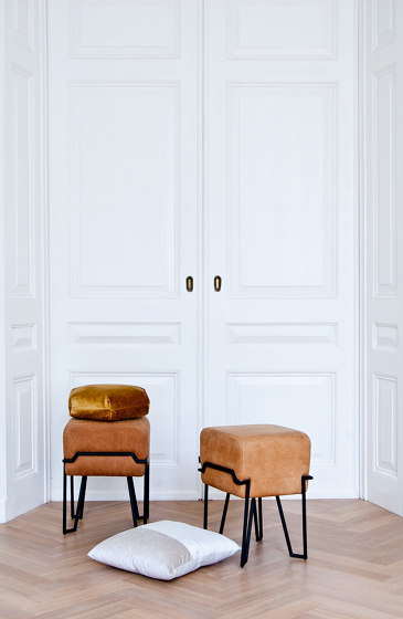 Bokk Bar Cognac Leather | Bar stools | PUIK