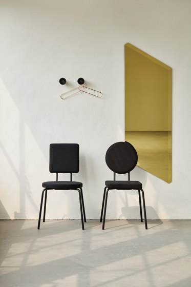 Option Chair Lightgrey, Round seat, square backrest | Stühle | PUIK