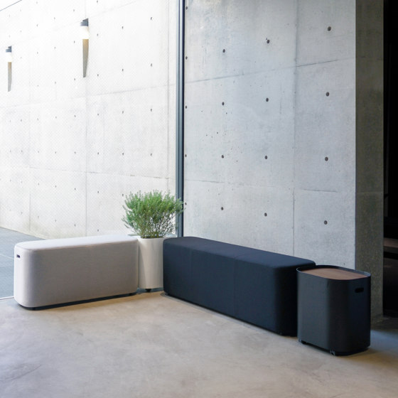LOAF I 2P bench | Bancos | By interiors inc.