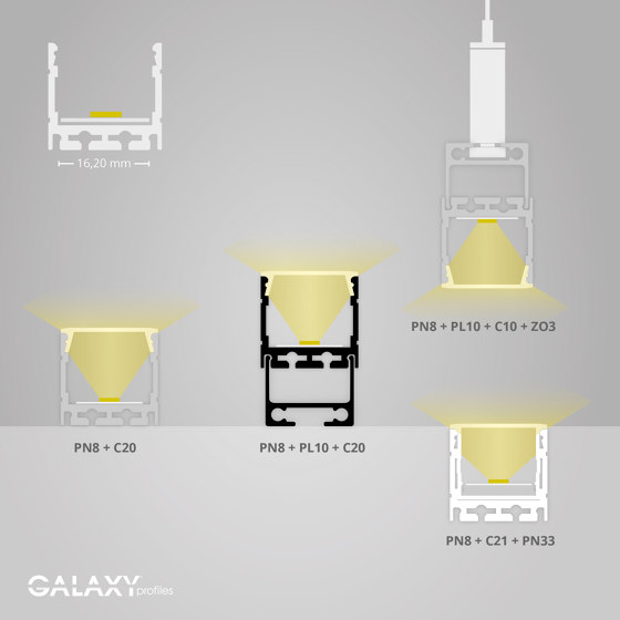 PN8 series | PN33 LED cooling strips 200cm |  | Galaxy Profiles