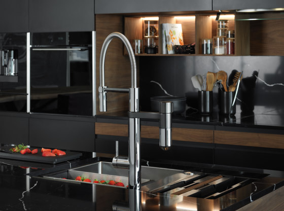 Vital Water Fitration Tap Stand Alone U Spout Chrome-Gun Metal | Griferías de cocina | Franke Home Solutions