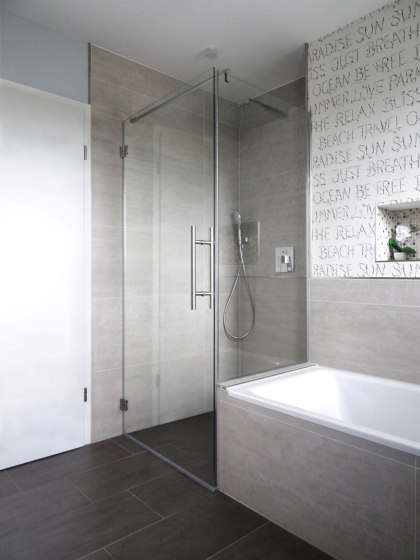 Duschwand Mit Seitenteilen | Shower screens | glasprofi24