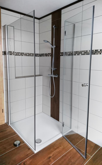 Walk-In Dusche Über Eck | Shower screens | glasprofi24
