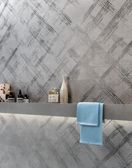 Bloom Metal Grey Silver Mosaico | Ceramic flooring | Fap Ceramiche