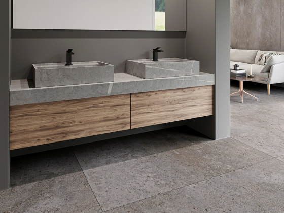 Hydra WT 60x43 Storm Negro Natural | Lavabos | INALCO