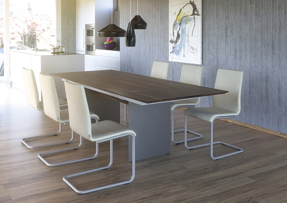 Arona | Table extensible HPL décor en bois | Tables de repas | Willisau