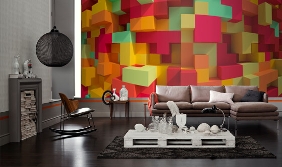 Ap Digital 4 | Papier Peint DD108895 3Dcubes Colour | Revêtements muraux / papiers peint | Architects Paper