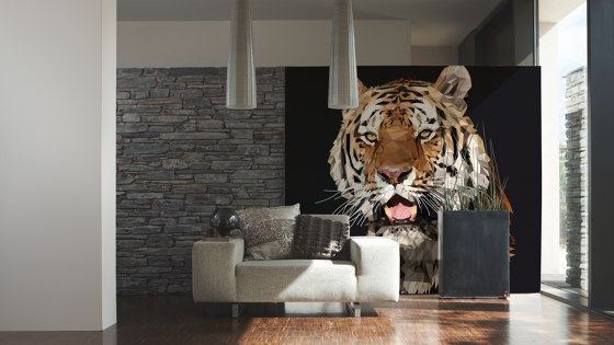Ap Digital 4 | Wallpaper DD108920 Tiger Polygon | Wall coverings / wallpapers | Architects Paper