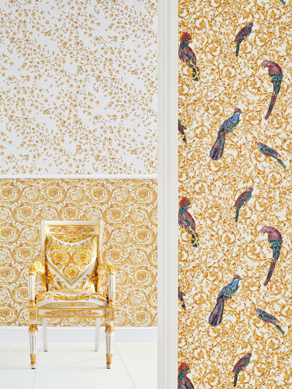 Versace 4 | Papier Peint 935856 Barocco Birds | Revêtements muraux / papiers peint | Architects Paper