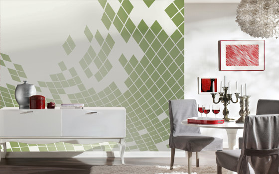 Ap Digital 3 | Papel Pintado 471814 Green Pattern | Revestimientos de paredes / papeles pintados | Architects Paper