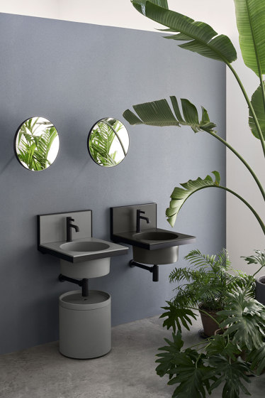 Elle Ovale wall-hung washbasin with mirror | Lavabos | Ceramica Cielo
