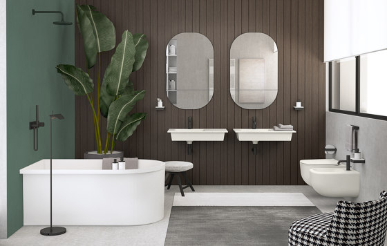 Era wall-hung washbasin 80 with framework | Lavabos | Ceramica Cielo