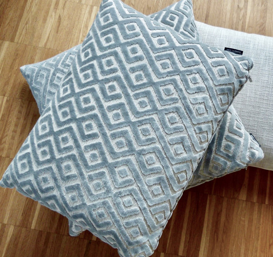 Tarsia slateblue |50x40| | Cushions | Manufaktur Kissenliebe