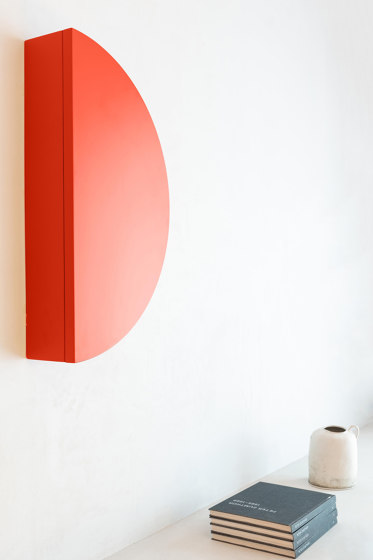 SIMETRIA wall-mounted cabinet, circle | Estantería | Schönbuch