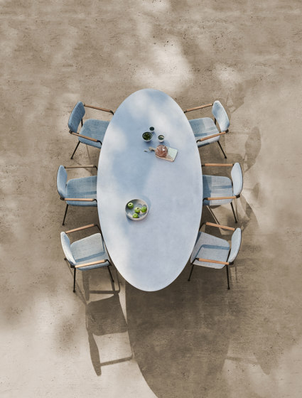 Conix table 220x120cm concrete | Tables de repas | Royal Botania