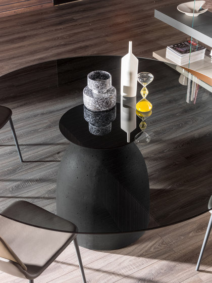 Janeiro Table - Grey smoked Glass 2390F | Dining tables | LAGO