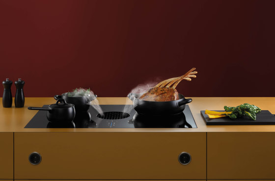 PUXU | BORA X Pure table de cuisson induction à zones continues avec dispositif aspirant - recyclage d’air | Dispositifs aspirant | BORA