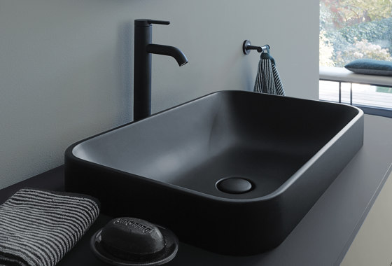 Happy D.2 Plus - Furniture washbasin c-bonded with metal console floor-standing | Lavabos | DURAVIT