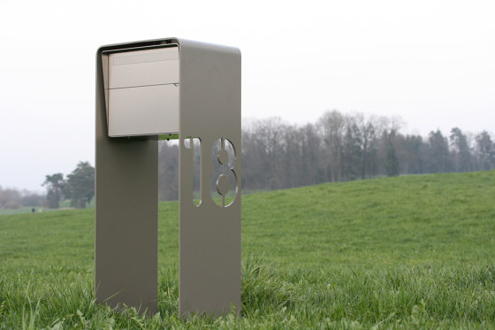 Bellus Briefkastenständer | Design letter box "Bellus", quador individual on request | Buzones | Briefkastenschmiede