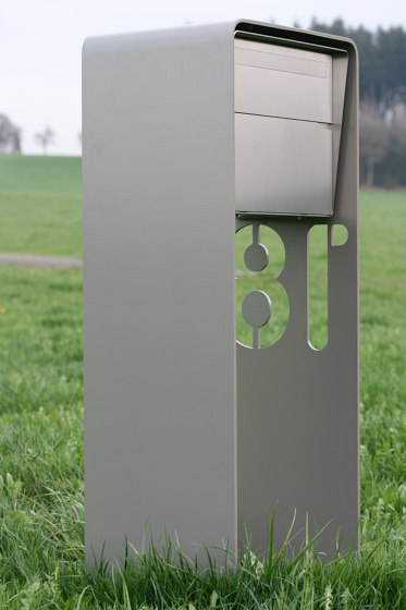 Bellus Briefkastenständer | Design letter box "Bellus", double
vertical | Mailboxes | x-level