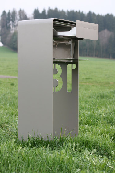 Bellus Briefkastenständer | Design letter box "Bellus", doublehorizontal | Buzones | Briefkastenschmiede
