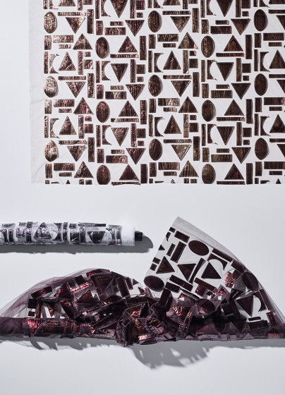Qina col. 203 brown/brown | Tessuti decorative | Jakob Schlaepfer