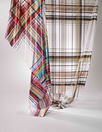Quadri col. 101 multicolor/transparent | Drapery fabrics | Jakob Schlaepfer