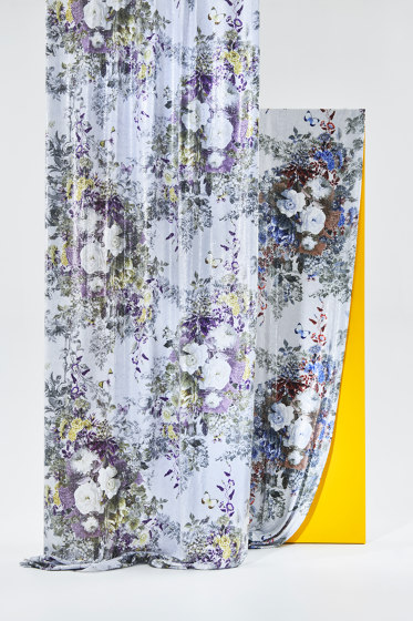 Worcester col. 202 white/blue/gray | Tissus de décoration | Jakob Schlaepfer