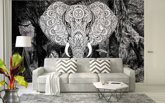Atelier 47 | Papel Pintado DD118120 Elephanthead1 | Revestimientos de paredes / papeles pintados | Architects Paper