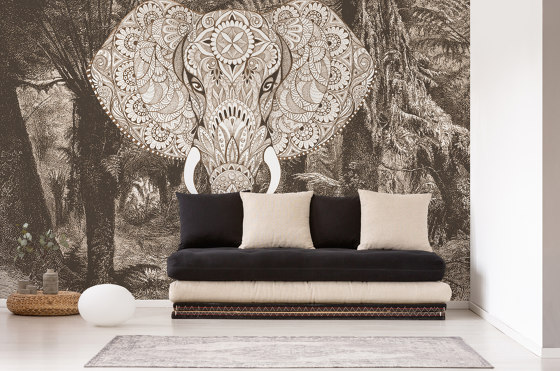 Atelier 47 | Wallpaper DD118120 Elephanthead1 | Wall coverings / wallpapers | Architects Paper