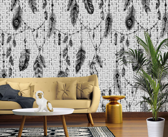 Atelier 47 | Wallpaper DD117595 Featherpuzzle2 | Wall coverings / wallpapers | Architects Paper