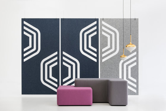 Hanging Pendents | EchoPanel® Summit | Sound absorbing room divider | Woven Image