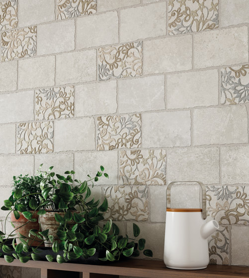 Heritage Decori Florita BEIGE | Ceramic panels | EMILGROUP
