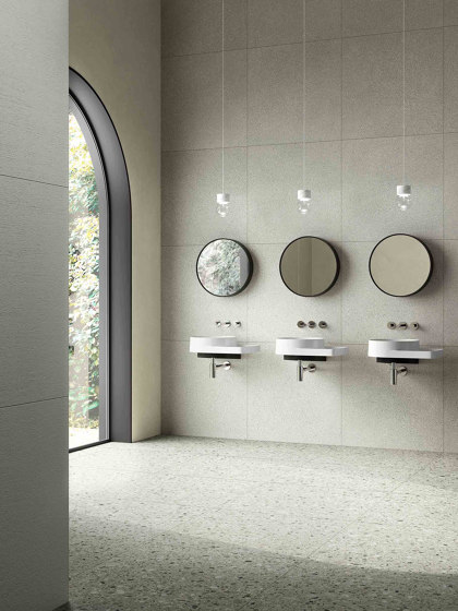 CementMix 60x60 Cementmix Basic Tile Flake Geo Light Greige R10A | Baldosas de cerámica | VitrA Bathrooms
