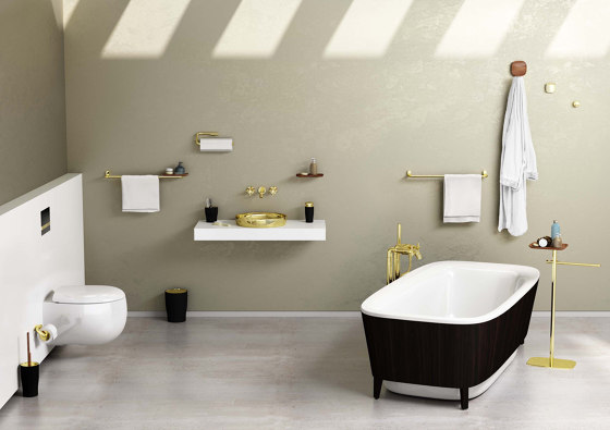 Eternity Long Towel Holder with Shelf | Portasciugamani | VitrA Bathrooms
