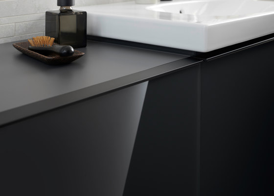Acanto | handrinse basin cabinet white | Vanity units | Geberit