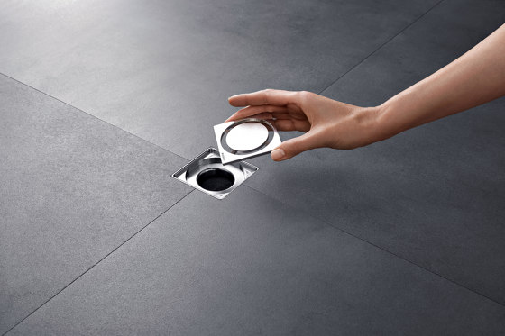 Floor-even shower solutions | wall drain stainless steel, screwable | Caniveaux de douche | Geberit