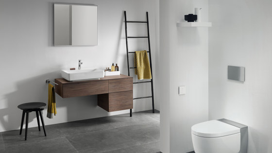 VariForm | countertop washbasin oval with tap hole bench | Lavabos | Geberit