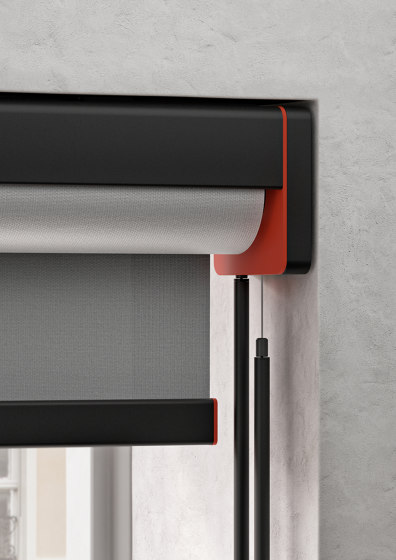 Semi-open cassette, Twin Pull - powder coated RAL 9003 | Roller blinds | Kvadrat Shade