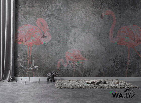 Flamingo | Revestimientos de paredes / papeles pintados | WallyArt