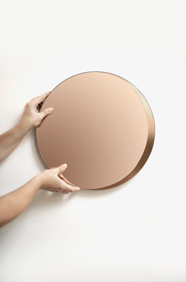 Miroir Cres clair (Ø 45 cm) | Miroirs | Caussa